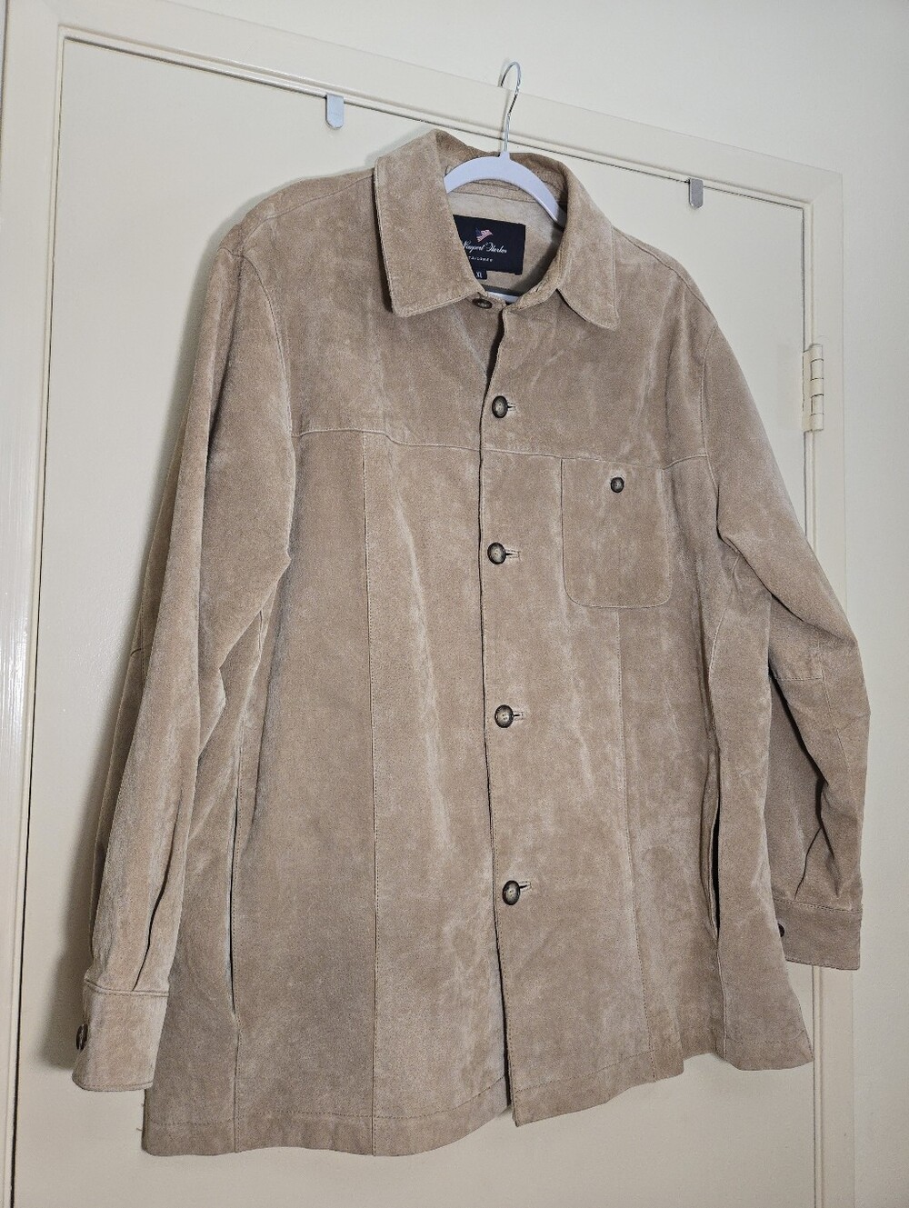 Newport Harbor Tailored Suede Shirt Jacket Size Xl